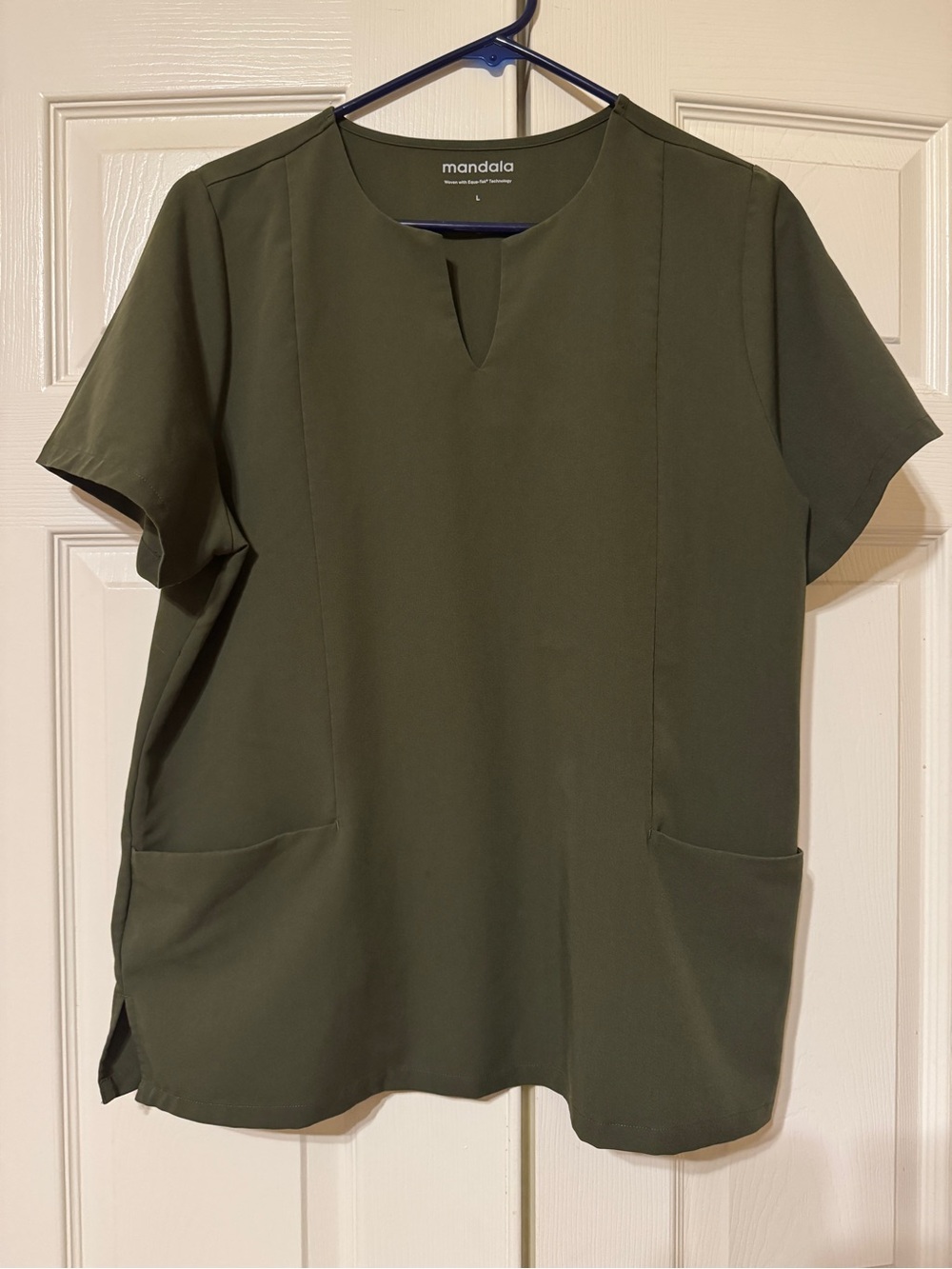 Mandala Women’s Olive Green Short Sleeve Shirt